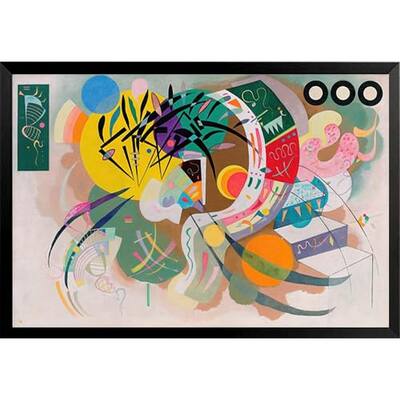 Kandinsky Dominant Curve Framed Poster - 24 x 36 Inch