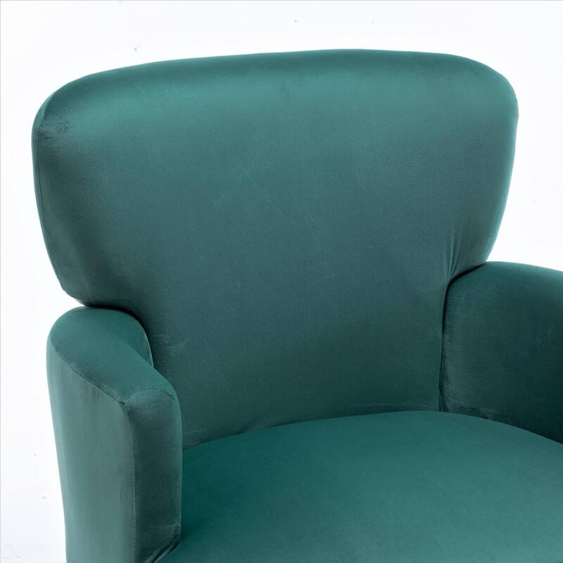 US Pride Furniture Stylish Velvet Armchair with Gold Metal Legs Comfortable Accent Chair