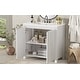 preview thumbnail 95 of 161, GDFStudio - Elysia Wood Bathroom Vanity with Ceramic Sink & Storage Cabinet Organizer