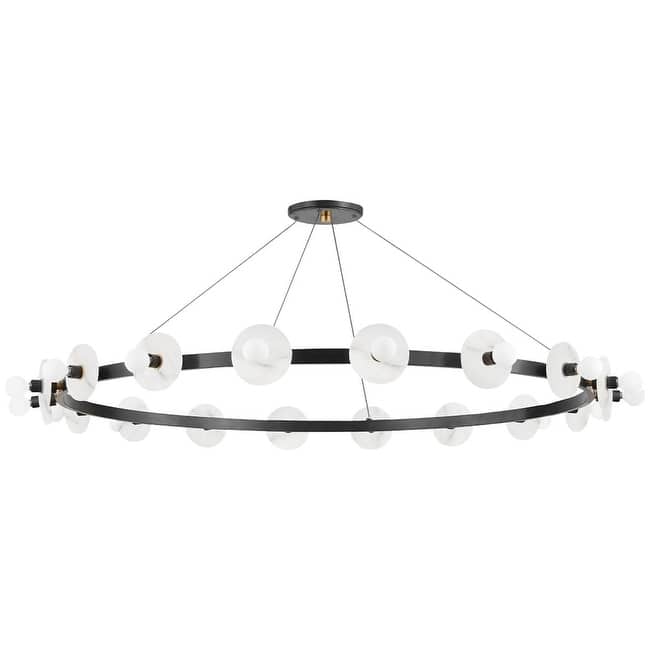 Hudson Valley Lighting Austen 18 Light 58" Wide Ring Chandelier - Aged Old Bronze