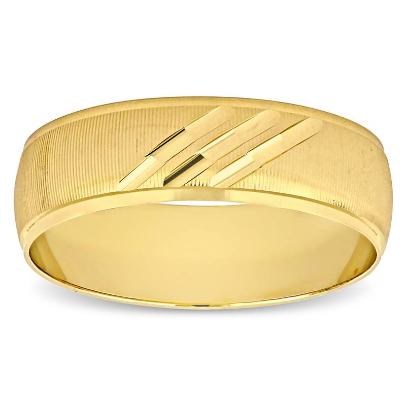 Miadora 6mm Ladies Wedding Band in 10k Yellow Gold