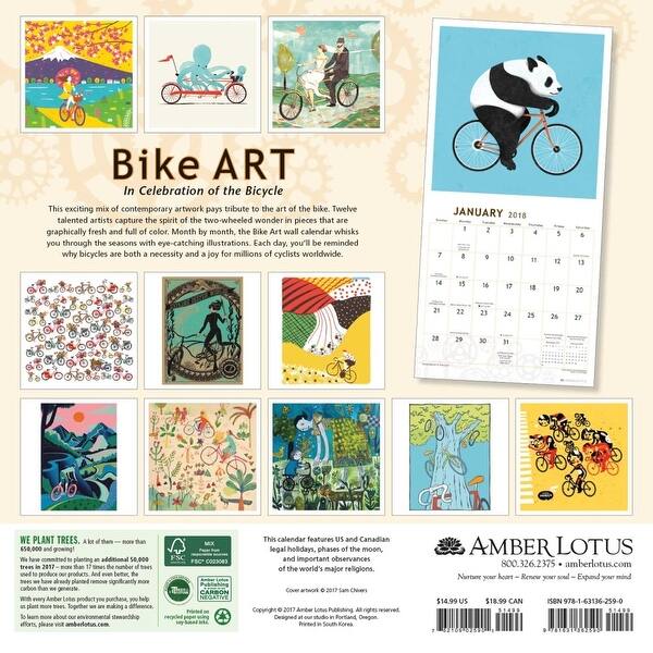 Shop 2018 Bike Art Wall Calendar Free Shipping On Orders Over