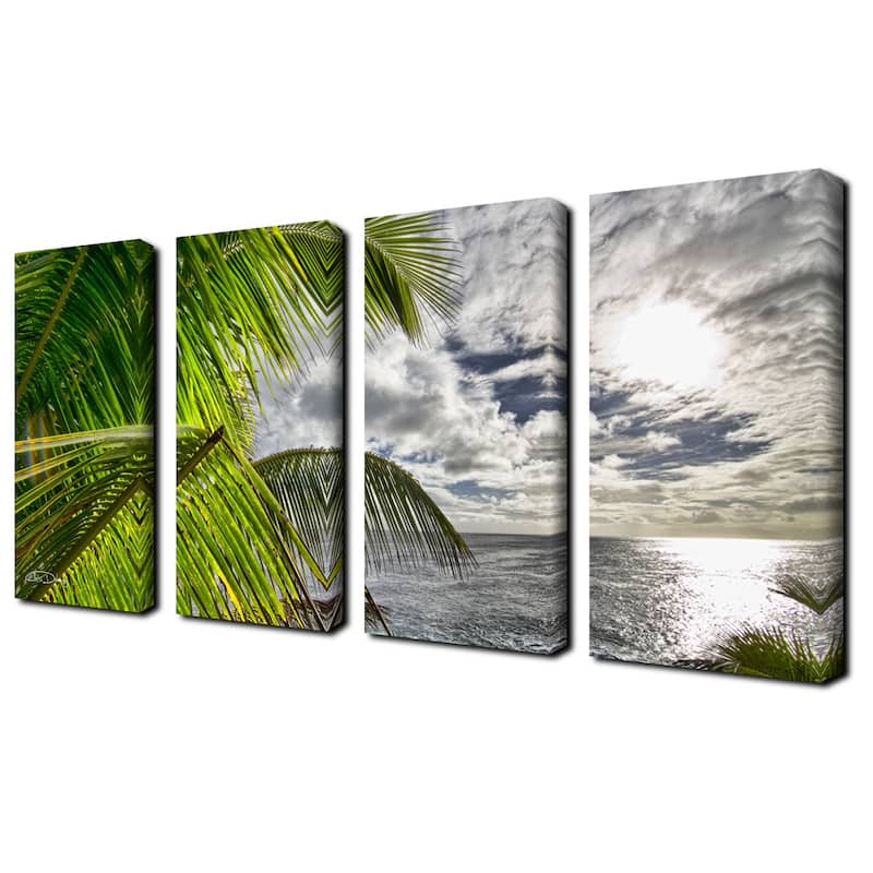 Ready2HangArt 'Island Balance' 4-Piece Wrapped Canvas Wall Art Set