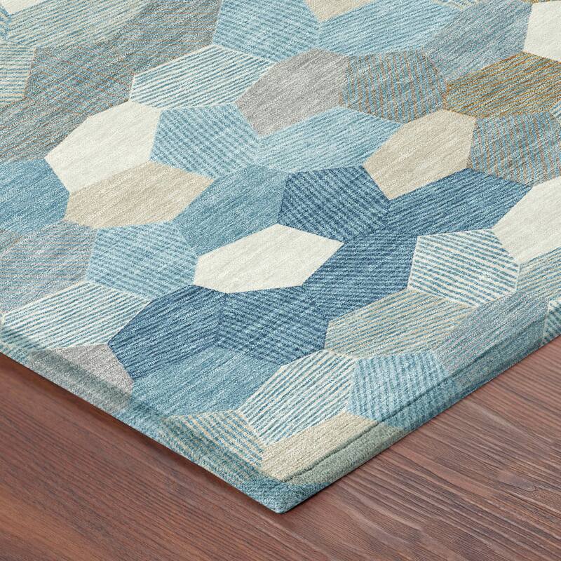 Machine Washable Indoor/ Outdoor Modern Loyd Chantille Rug