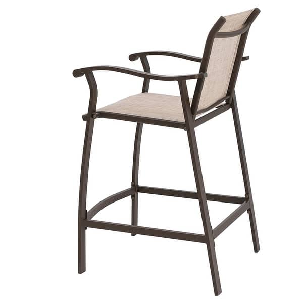 Shop Black Friday Deals On Outdoor Counter Height Bar Stools Classic Patio Bar Chairs Set Of 4 21 85 W X 25 D X 39 76 H Overstock 32027844
