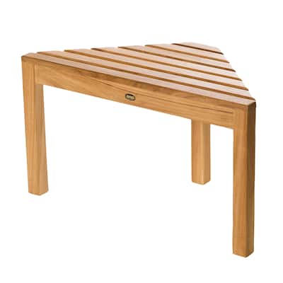 Teak Shower Bench Coach corner 31.5" (80 cm)