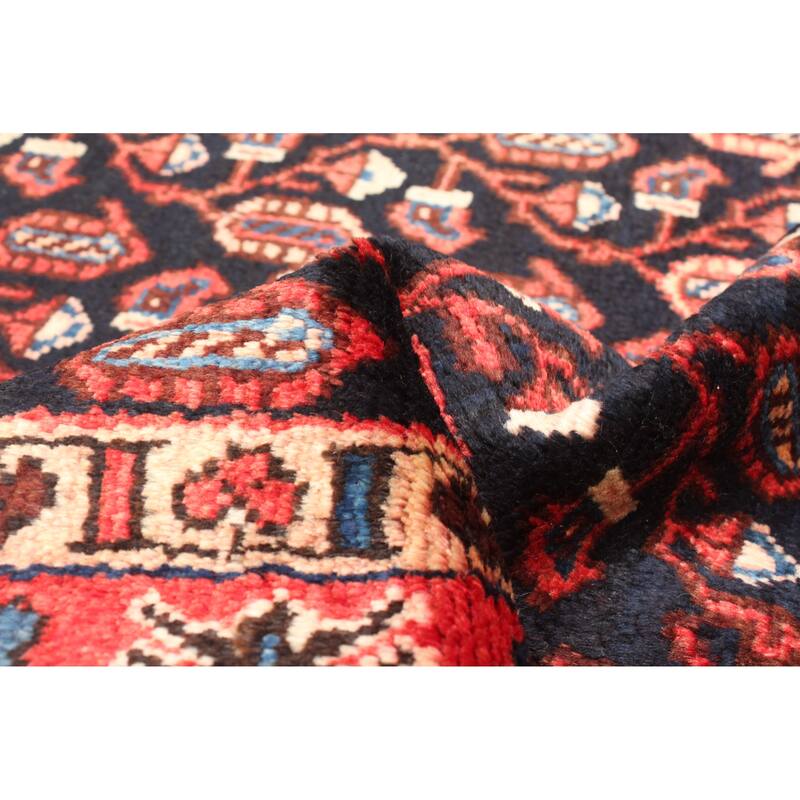 ECARPETGALLERY Hand-knotted Andelz Navy Wool Rug - 3'7 x 9'8