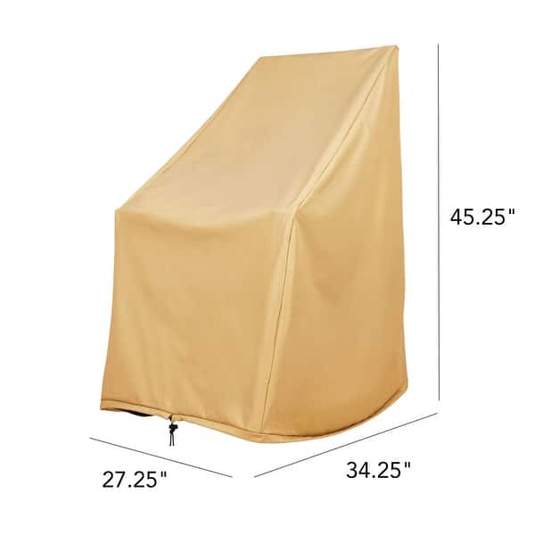 dimension image slide 0 of 4, SnugShield Waterproof Rocking Chair Cover 45.25"H x 34.25"D x 27.25"W