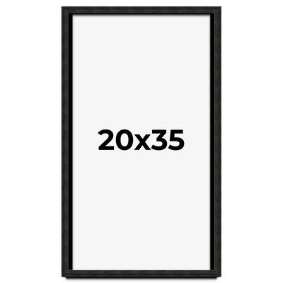 20x35 Shadow Box Black Rustic Barnwood Display Frame | 1.125 Inch