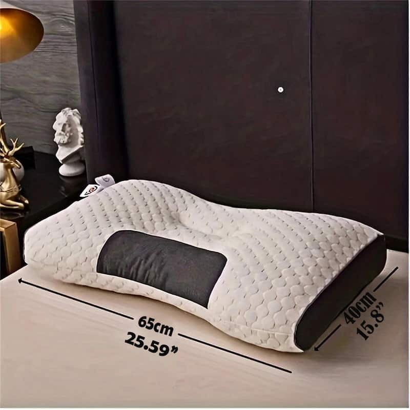 Cervical Pillow for Neck, Shoulder, & Back Pain Relief-Ergonomic Orthopedic Contour Pillow for Back and Side Sleep