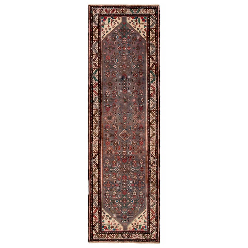 ECARPETGALLERY Hand-knotted Andelz Grey Wool Rug - 3'1 x 10'0 - Grey - 3'1 x 10'0