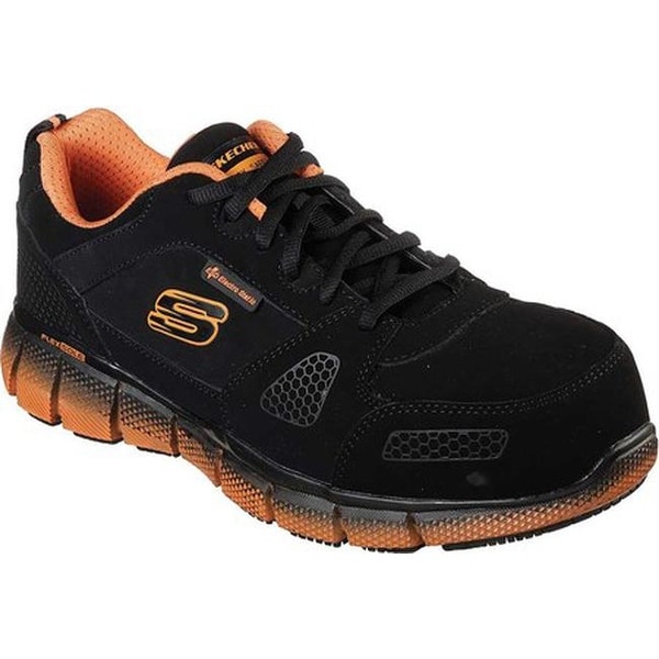 mens orange skechers