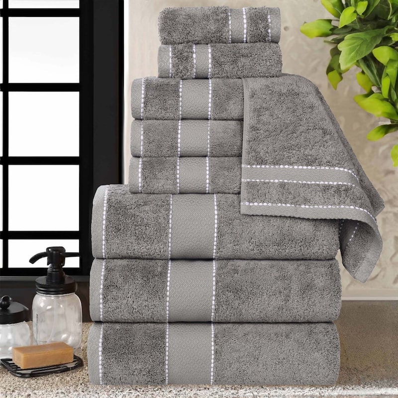 Superior Niles Cotton Ultra-Plush Absorbent 9 Piece Towel Set