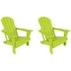 preview thumbnail 43 of 129, POLYTRENDS Laguna All Weather Poly Outdoor Adirondack Chair - Foldable (Set of 2)