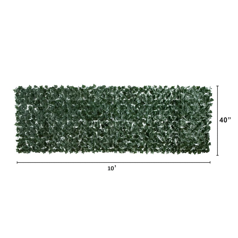 Artificial Ivy UV Resistant Expandable Outdoor Fence - 40" x 120"