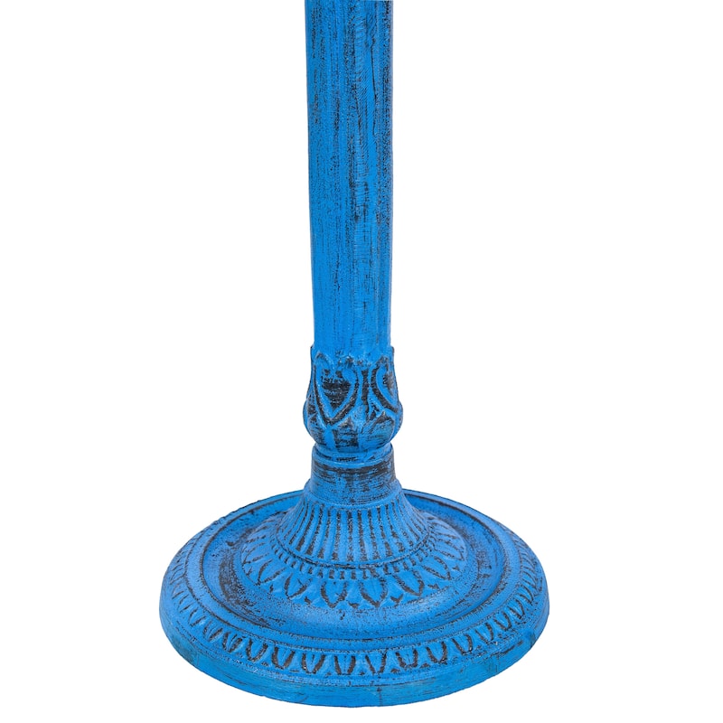 Sunnydaze Garden Visitor Metal Bird Bath - 22.75" H