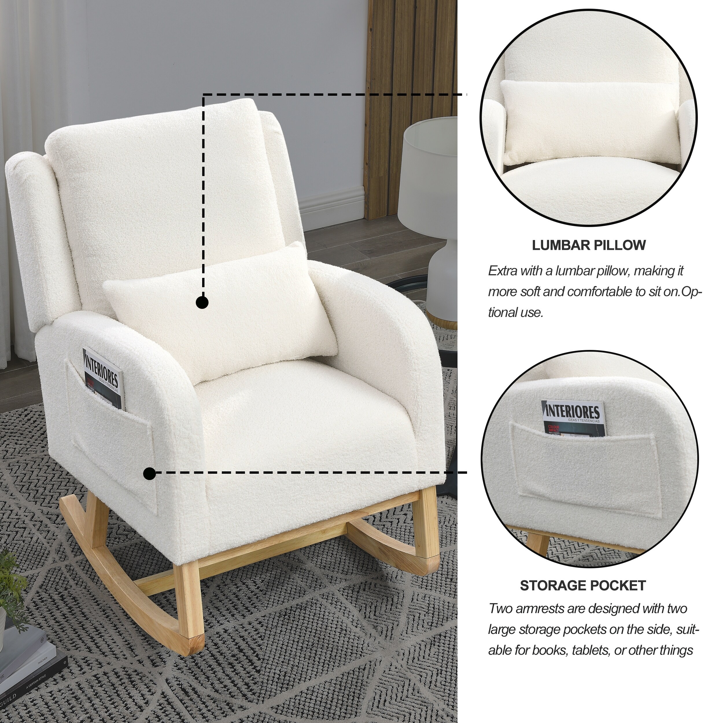 Nursing Chair Aldi Mia Rocking Chair Ivory Modern Rocking Chair