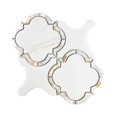 The Tile Life Delphi Pearl 12x12 Glass Backsplash Wall Tile