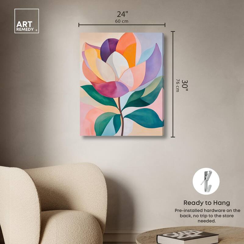 Magnolia in Color II Canvas by Art Remedy, Gallery Wrapped