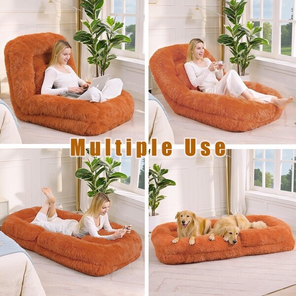 Adjustable Position Lazy Sofa Couch, Human Dog Bed - On Sale - Bed