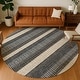 preview thumbnail 71 of 149, Machine Washable Indoor/ Outdoor Cabana Stripe Chantille Rug