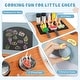 preview thumbnail 6 of 10, Costway Play Kitchen for Kids Wooden Toy Kitchen Playset with - See Details