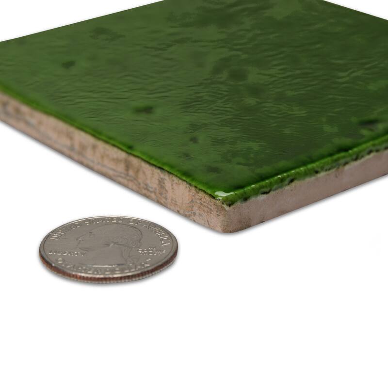 Merola Tile Menorca Tourmaline 4" x 4" Ceramic Wall Tile
