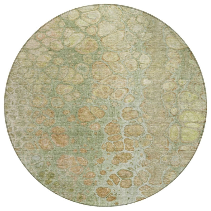 HomeRoots Abstract Transitional Rectangle Outdoor Rug
