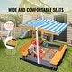 preview thumbnail 16 of 40, Sandbox with Cover for Outdoor Backyard, Beach, Park, Gift for Boys Girls Ages 3-12