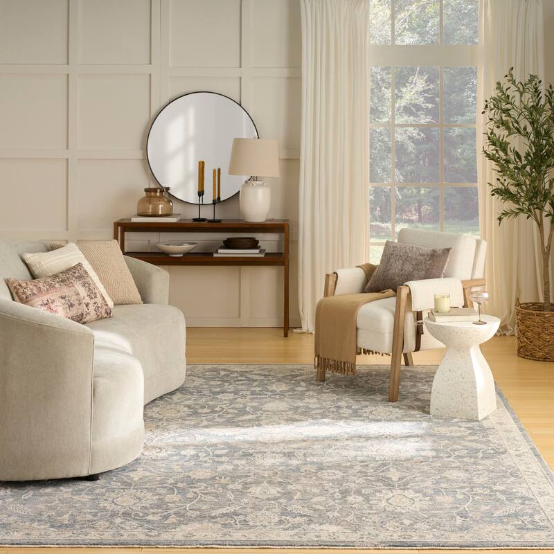 Nourison Harbor Indoor only Persian Area Rug - 7'10" x 10' - Blue