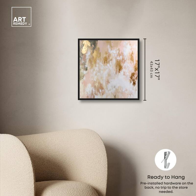 Golden Glimmer Gesture III Canvas by Art Remedy