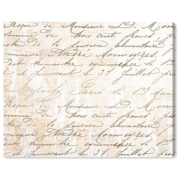 Oliver Gal Letters Typography And Quotes Wall Art Canvas Print Gold White Overstock 28633482