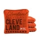 preview thumbnail 1 of 2, Cleveland Football Orange Dual Sided Cornhole Bags