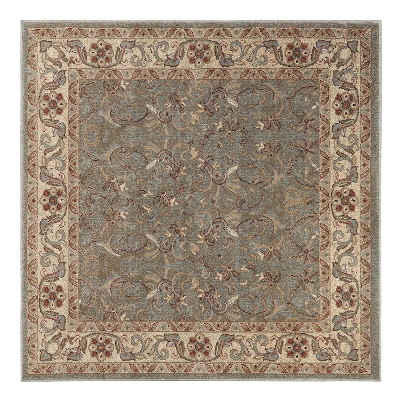 Superior Heritage Traditional Floral Scroll Indoor Area Rug