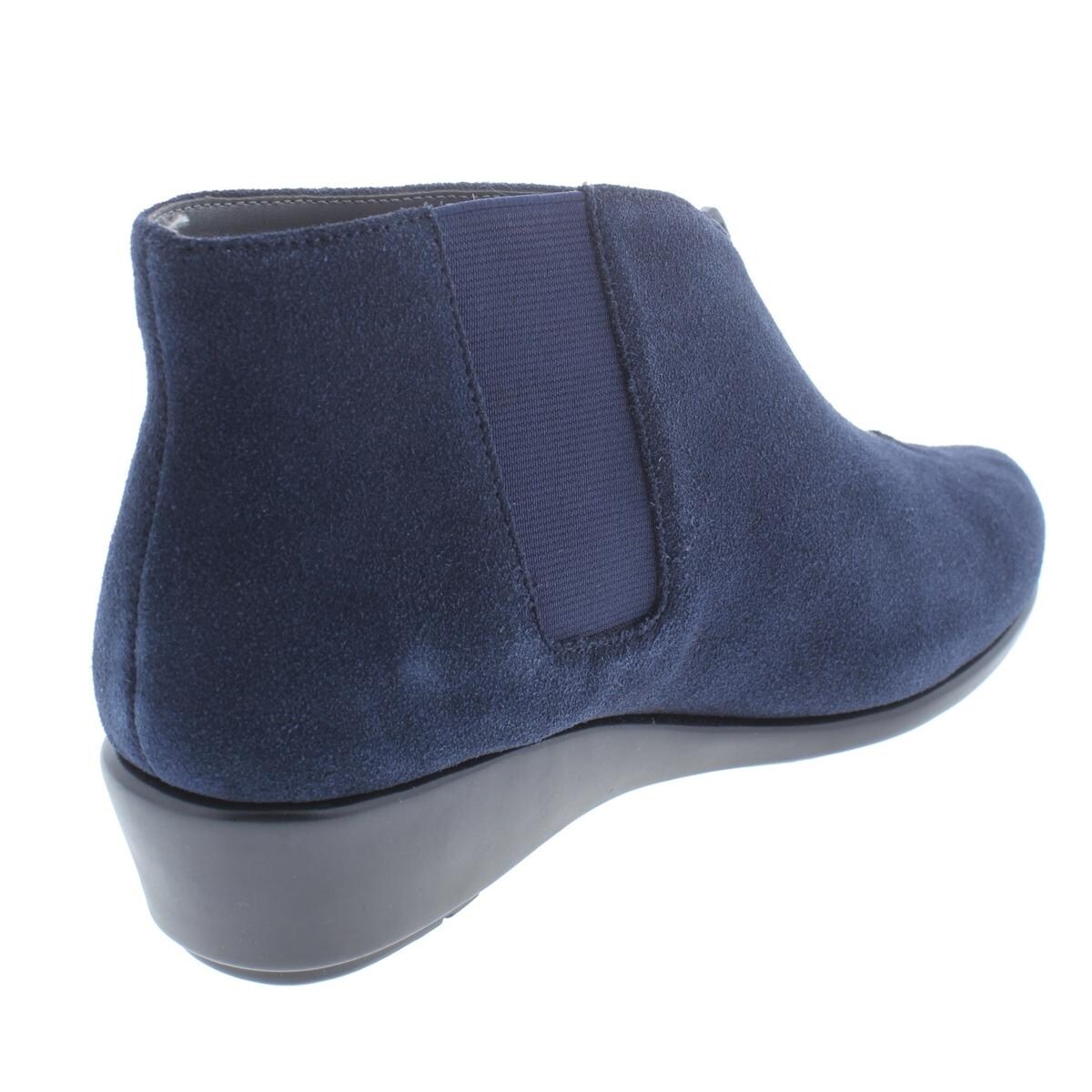 aerosoles wedge boots suede