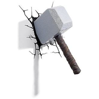 Shop Marvel Thor Hammer 3d Wall Light Overstock 20253105