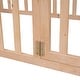 preview thumbnail 11 of 19, Wood Floor Bed Frame with Fence and Door, Suitable for Young Children