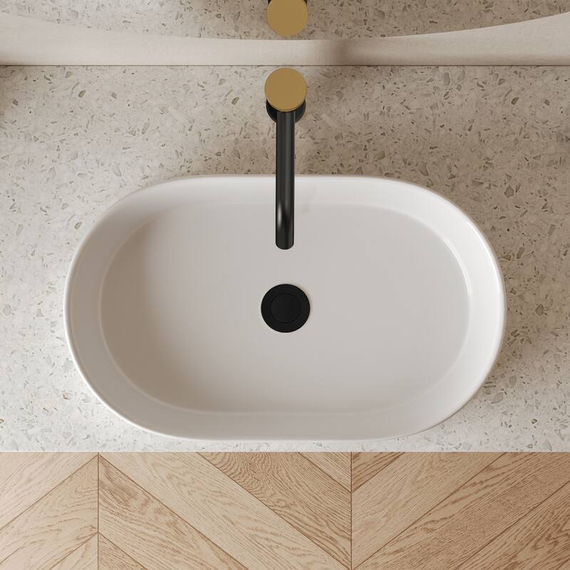 Modern Single Hole Bathroom Faucet,Deck Mount Sink Faucet