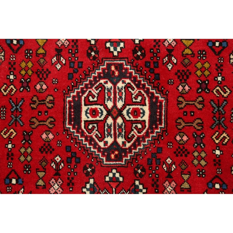Tribal Vegetable Dye Abadeh Nafar Persian Area Rug Wool Hand-knotted - 3'5" x 5'3"
