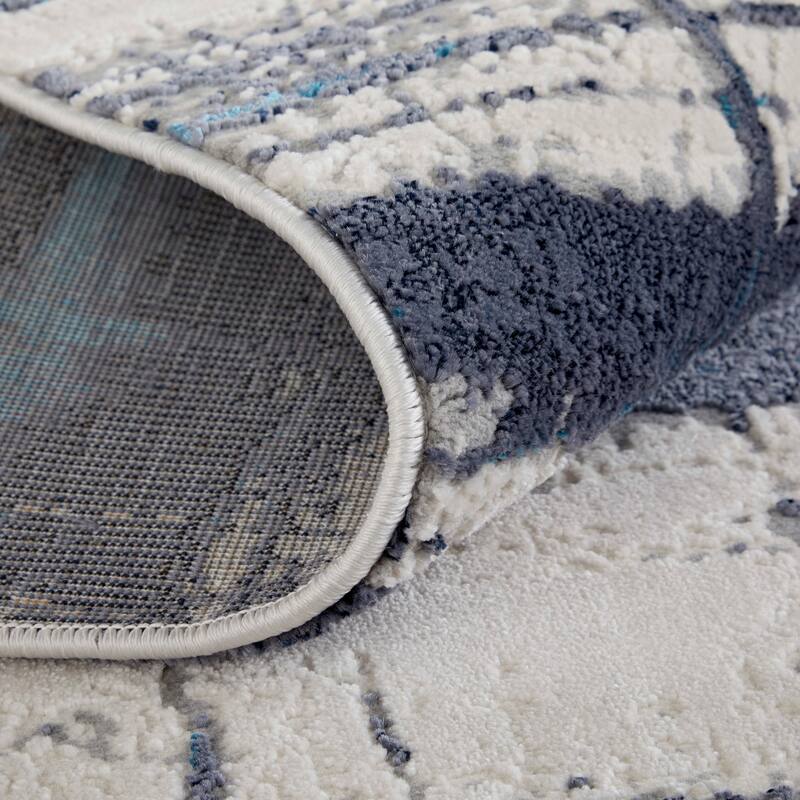 Grand Bazaar Armada Machine Made Abstract Modern Area Rug