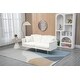 preview thumbnail 5 of 115, Velvet Loveseat Sofa Bed with 2 Pillows, Mid Century 2-Seat Couches Convertible Sofa Bed for Living Room, Bedroom,Office