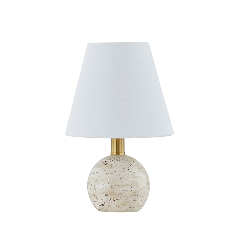 Alma 11" Mini Lamp with Linen Shade, Beige (Set of 2)