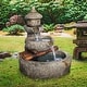 preview thumbnail 1 of 1, Design Toscano Tranquil Springs Pagoda Garden Fountain