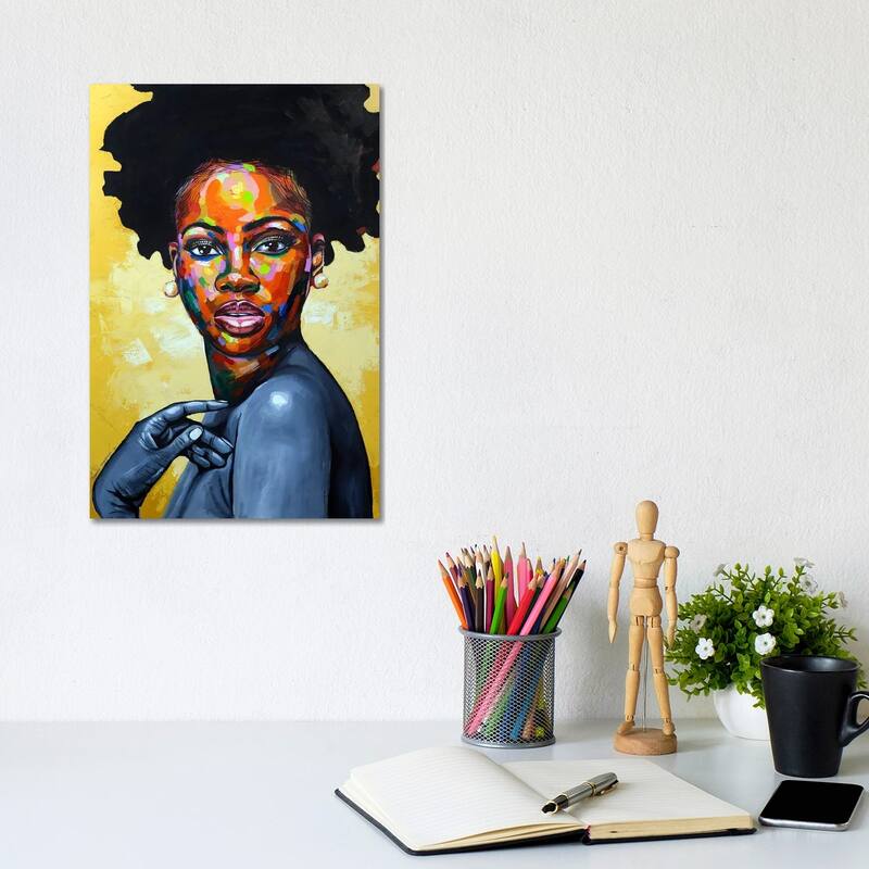 iCanvas "Eniyan (Human) II" by Damola Ayegbayo Canvas Print - 12x8x0.75