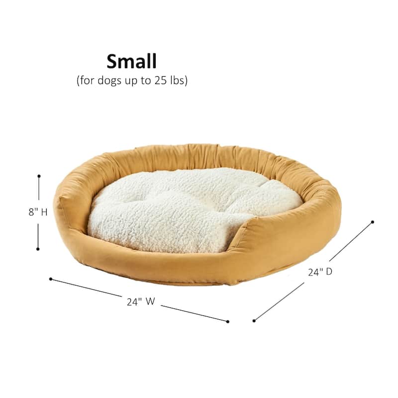 Happy Hounds Moxy Buttercream Donut Dog Bed