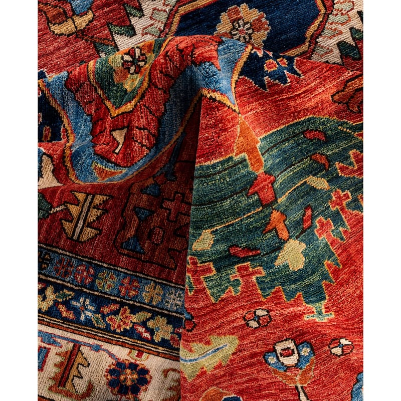 Serapi One-of-a-Kind Hand-Knotted Area Rug - Red - 9' 1" x 11' 10"