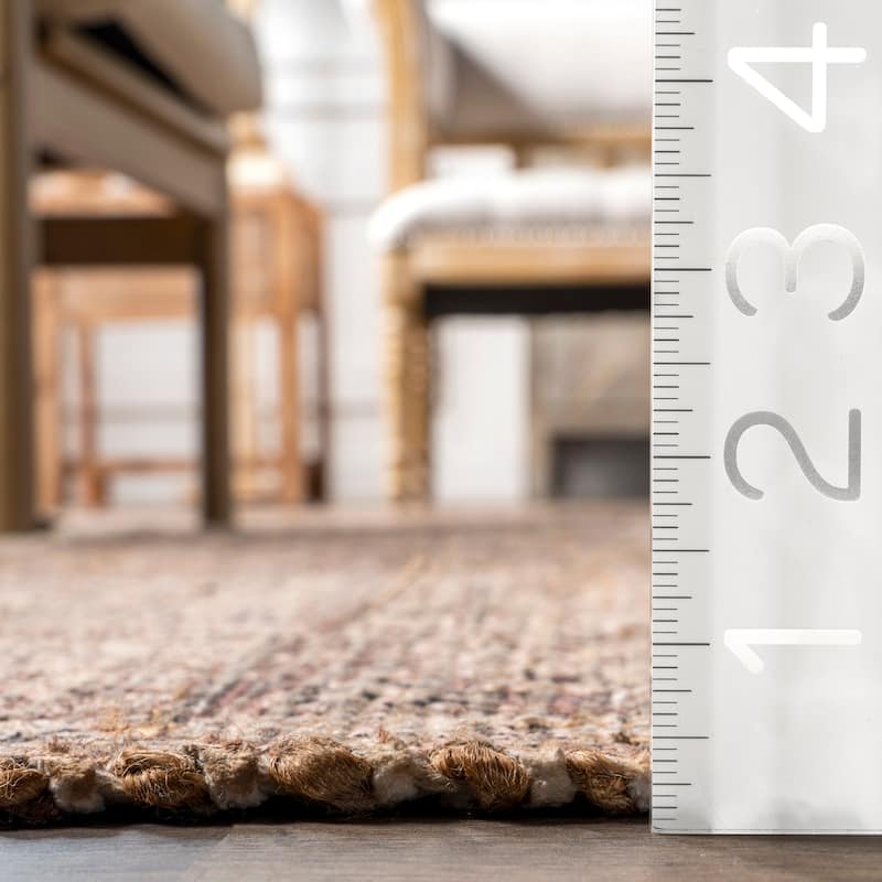 Lennox Persian Medallion Tassel Area Rug
