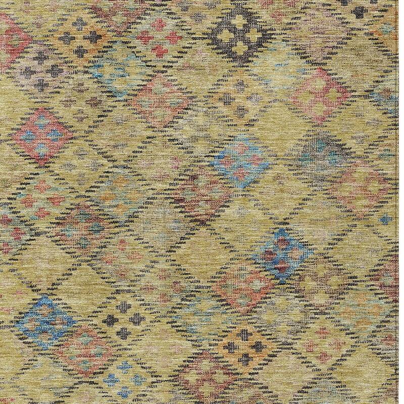 HomeRoots Geometric Transitional Rectangle Outdoor Rug