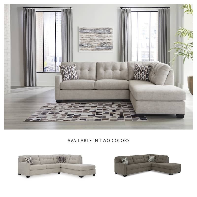 Signature Design by Ashley Mahoney 2-Piece Sectional with Chaise - 105"W x 90"D x 37"H