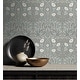 preview thumbnail 21 of 24, NextWall Stenciled Floral Peel and Stick Wallpaper